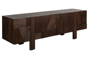 Dutchbone Hněd&aacute; dřevěn&aacute; komoda BRUNEAU 188 x 45 cm