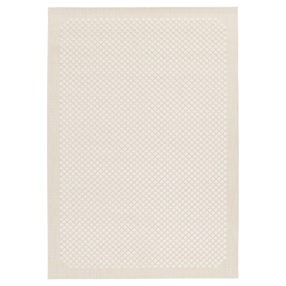 Fargotex Krémově bílý zahradní koberec Hexa 200 x 290 cm