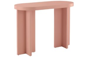 Jotex Růžov&yacute; lakovan&yacute; psac&iacute; stůl CRUZ MINI 100 x 50 cm
