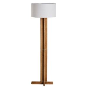 Kave Home Dřevěn&aacute; stojac&iacute; lampa Niani 151 cm