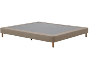 Kave Home Hněd&aacute; čalouněn&aacute; dvoulůžkov&aacute; postel Ofelia 180 x 200 cm