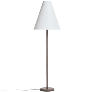 Kave Home Hněd&aacute; kovov&aacute; stojac&iacute; lampa Navat 160 cm