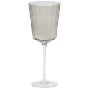 Kave Home &Scaron;ed&aacute; sklenice na v&iacute;no Clarien 395 ml