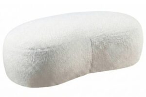 Mesonica B&iacute;l&aacute; podnožka Galet 120 x 70 cm