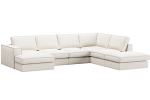Micadoni B&iacute;l&aacute; rohov&aacute; pohovka Pola 362 cm