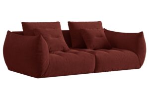 Micadoni Červen&aacute; trojm&iacute;stn&aacute; pohovka Bloom 232 cm