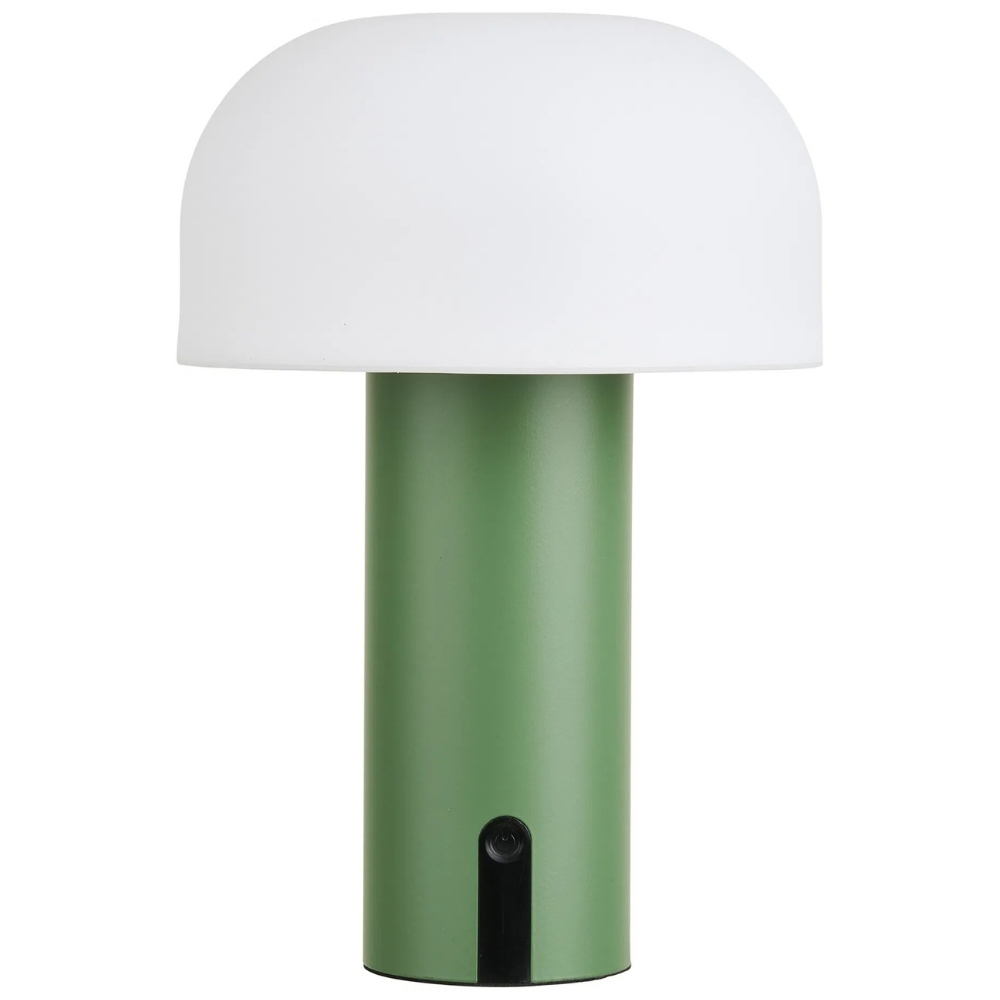 Nordic Living Zelená dobíjecí zahradní LED lampa Sohy