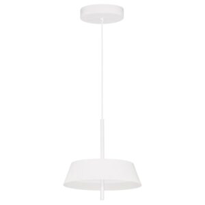 Nova Luce B&iacute;l&eacute; kovov&eacute; z&aacute;věsn&eacute; LED světlo Velio 35 cm