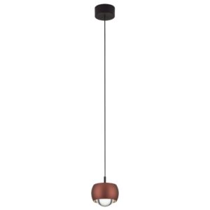 Nova Luce Hněd&eacute; z&aacute;věsn&eacute; LED světlo Conga 10 cm
