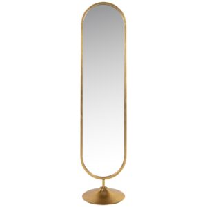 Richmond Zlat&eacute; kovov&eacute; stojac&iacute; zrcadlo Moya 170 cm
