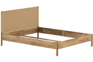 Vipack Dubov&aacute; postel Olive 160 x 200 cm s vypl&eacute;tan&yacute;m čelem