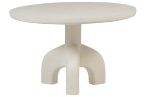 WOOOD B&eacute;žov&yacute; zahradn&iacute; stůl Luno ⌀ 120 cm