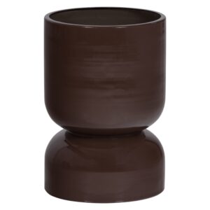 WOOOD Hněd&yacute; kovov&yacute; květin&aacute;č Toval &oslash; 28 cm