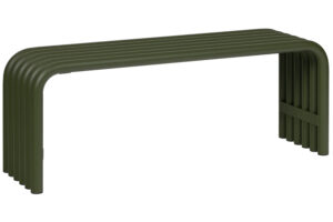 noo.ma Zelen&aacute; kovov&aacute; zahradn&iacute; lavice Nokk 114 cm