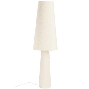 Bizzotto B&iacute;l&aacute; boucl&eacute; stojac&iacute; lampa Radha 120 cm