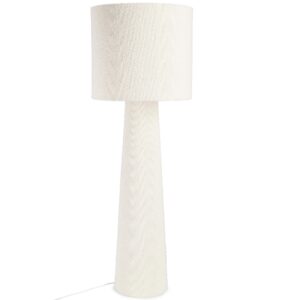 Bizzotto B&iacute;l&aacute; boucl&eacute; stojac&iacute; lampa Radha 130 cm
