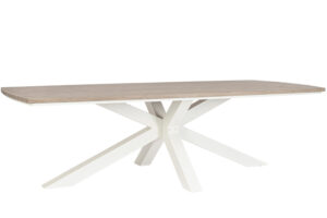 Bizzotto Hlin&iacute;kov&yacute; zahradn&iacute; stůl Zelmar 260 x 118 cm s kr&eacute;movou podnož&iacute;