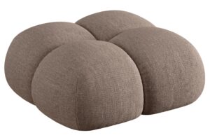 Cosmopolitan Design Světle hněd&aacute; podnožka Loretto 90 x 90 cm