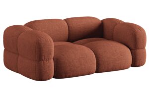Cosmopolitan Design Terakotově oranžov&aacute; trojm&iacute;stn&aacute; pohovka Loretto 210 cm