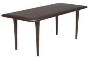 Dutchbone Tmavě hněd&yacute; dřevěn&yacute; konferenčn&iacute; stolek ELROY 110 x 38 cm