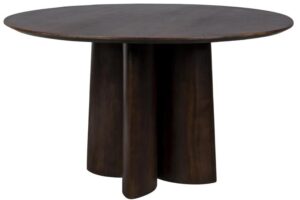 Housecraft Living Hněd&yacute; dřevěn&yacute; j&iacute;deln&iacute; stůl Balder &oslash; 130 cm