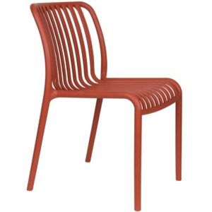 Housecraft Living Terakotov&aacute; plastov&aacute; zahradn&iacute; židle Mante