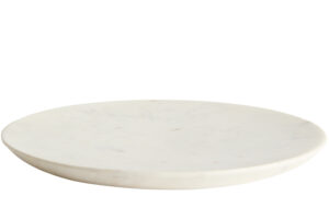 Kave Home B&iacute;l&yacute; mramorov&yacute; tal&iacute;ř Erefi 30 cm