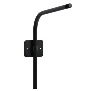 Kave Home Čern&yacute; kovov&yacute; n&aacute;stěnn&yacute; drž&aacute;k na zahradn&iacute; LED lampu Nali