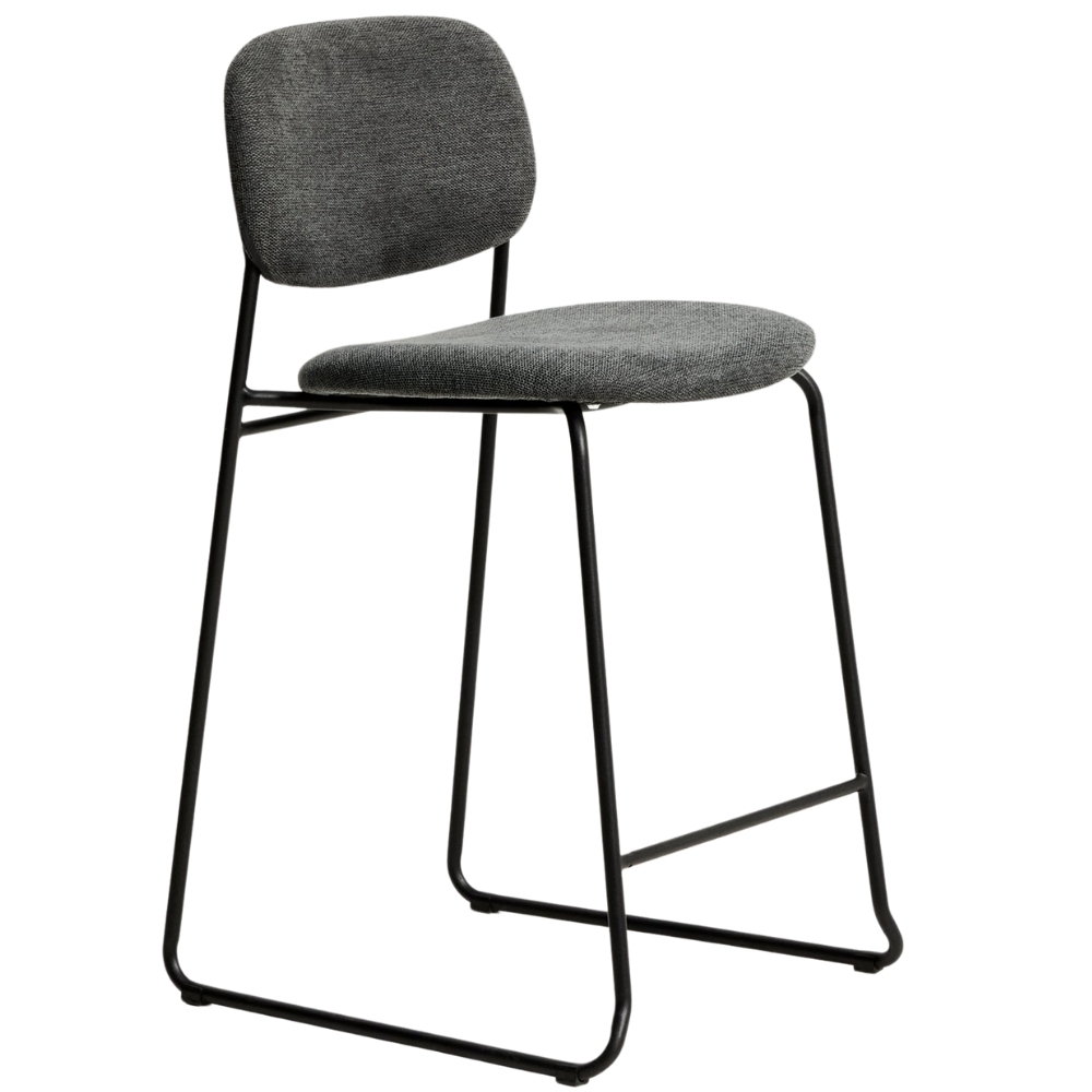 Kave Home Šedá barová židle Meli 65 cm