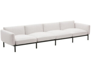 Kave Home Zahradn&iacute; pohovka Sorells 370 cm se &scaron;edou podnož&iacute;
