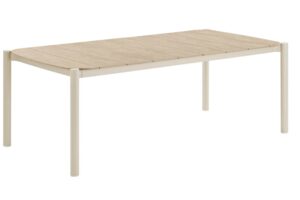 Nordic Living B&eacute;žov&yacute; plastov&yacute; zahradn&iacute; stůl Ela 200 x 100 cm
