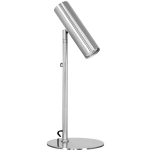 Nordic Living Stř&iacute;brn&aacute; kovov&aacute; stoln&iacute; lampa Aris