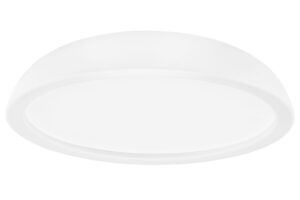 Nova Luce B&iacute;l&eacute; kovov&eacute; stropn&iacute; LED světlo Felicia 45 cm