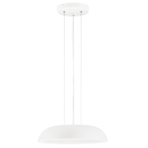 Nova Luce B&iacute;l&eacute; kovov&eacute; z&aacute;věsn&eacute; LED světlo Felicia 45 cm