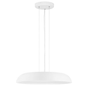 Nova Luce B&iacute;l&eacute; kovov&eacute; z&aacute;věsn&eacute; LED světlo Felicia 60 cm
