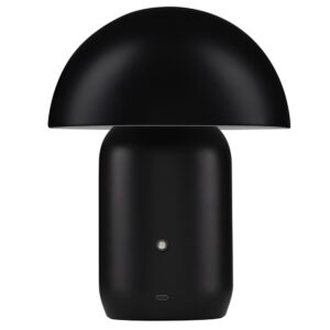 Nova Luce Čern&aacute; kovov&aacute; nab&iacute;jec&iacute; stoln&iacute; LED lampa Pois
