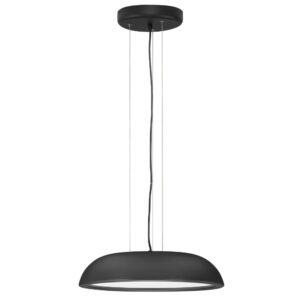 Nova Luce Čern&eacute; kovov&eacute; z&aacute;věsn&eacute; LED světlo Felicia 45 cm
