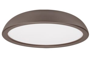 Nova Luce Hněd&eacute; kovov&eacute; stropn&iacute; LED světlo Felicia 45 cm