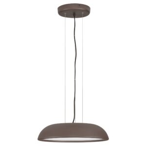 Nova Luce Hněd&eacute; kovov&eacute; z&aacute;věsn&eacute; LED světlo Felicia 45 cm