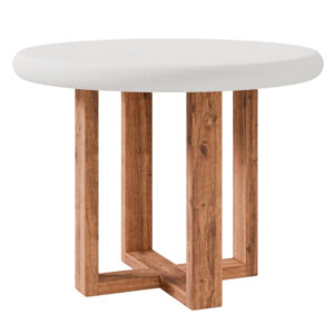 Somcasa B&iacute;l&yacute; j&iacute;deln&iacute; stůl Violette 100 cm