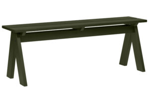 noo.ma Zelen&aacute; dřevěn&aacute; zahradn&iacute; lavice Navo 120 cm